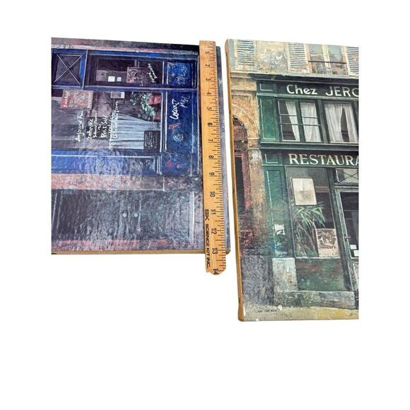 Vintage Paris Café Art Lot – Wine Decor, Clock, Wall Plaques” - Picture 9 of 16